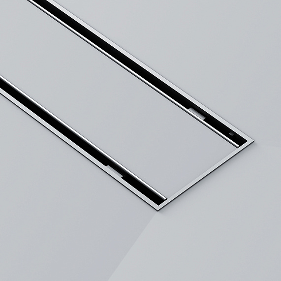 Душевой трап (лоток) 70 AM.PM PrimeFlow W02SC-U11-070-04SB комбинированный затвор со стальной матовой решеткой под плитку-17