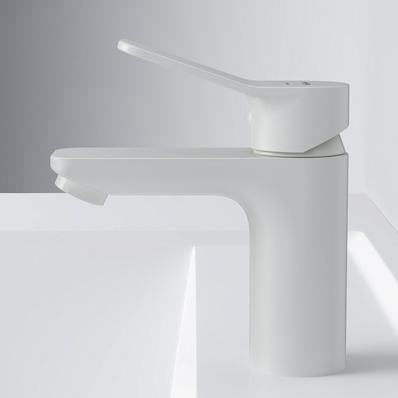 Смеситель для раковины (умывальника) AM.PM X-Joy F85A02133 белый-4