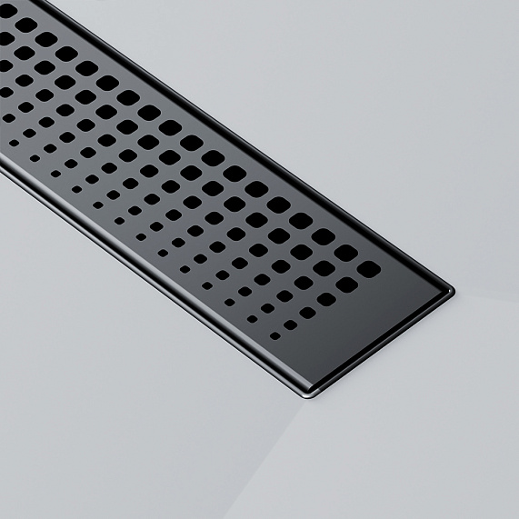 Душевой трап (лоток) 60 AM.PM MasterFlow W01SC-P11-060-01BM комбинированный затвор с черной матовой решеткой-9