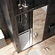 Душевая перегородка с дверью 110x195 AM.PM Gem W90G-110-1-195BMir зеркальное стекло, профиль черный матовый