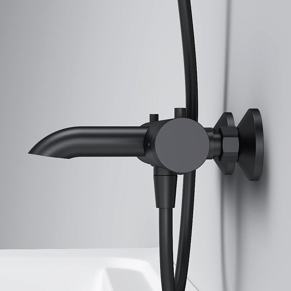 Смеситель для ванны и душа AM.PM Libre F6050022 термостат черный-6