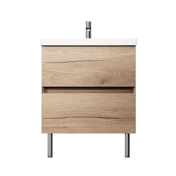 Тумба с раковиной 60 AM.PM Above M9X-FSX0602OF-WCC0600WG напольная, под дерево-11