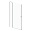 Душевая перегородка с дверью 120x190 AM.PM Sunny W87G-120-1P-MT прозрачное стекло, профиль серебристый