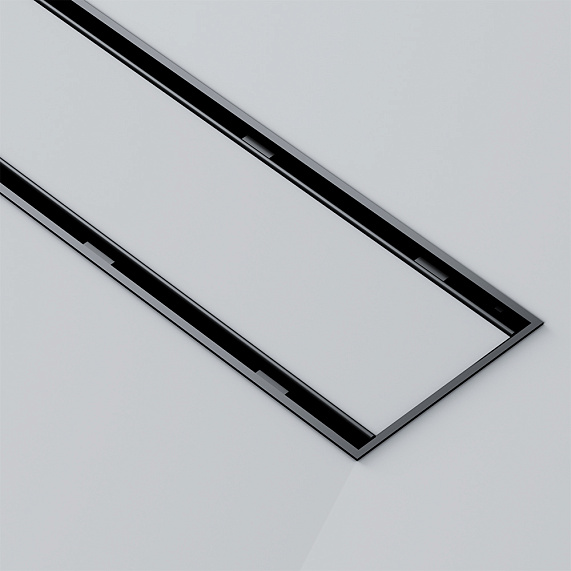 Душевой трап (лоток) 50 AM.PM PrimeFlow W02SC-U11-050-04BM комбинированный затвор с черной матовой решеткой под плитку-17