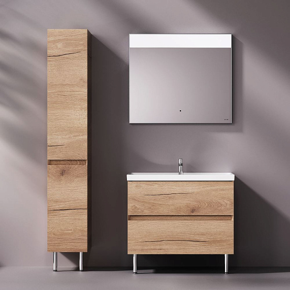 Тумба с раковиной 80 AM.PM Above M9X-FSX0802OF-WCC0800WG напольная,под дерево-3