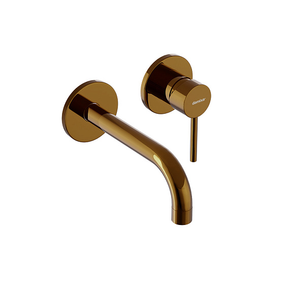 Смеситель для раковины (умывальника) Damixa Scandinavian Pure 360260600 золото встраиваемый-2