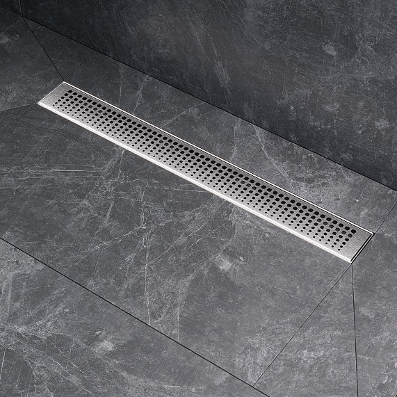 Душевой трап (лоток) 60 AM.PM MasterFlow W01SC-P11-060-01SB комбинированный затвор со стальной матовой решеткой-5