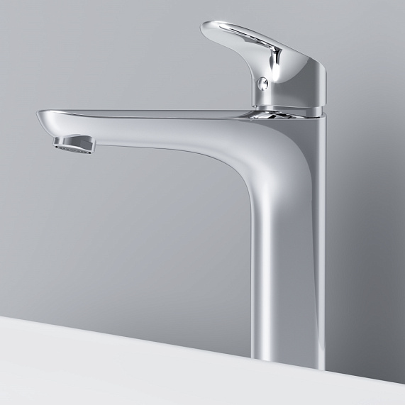 Смеситель для раковины (умывальника) AM.PM Like F8092200 высокий с донным клапаном, хром-2