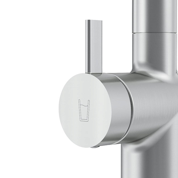 Смеситель для кухни AM.PM Func F8F05711 высокий с L-изливом с каналом для питьевой воды, сатин-10