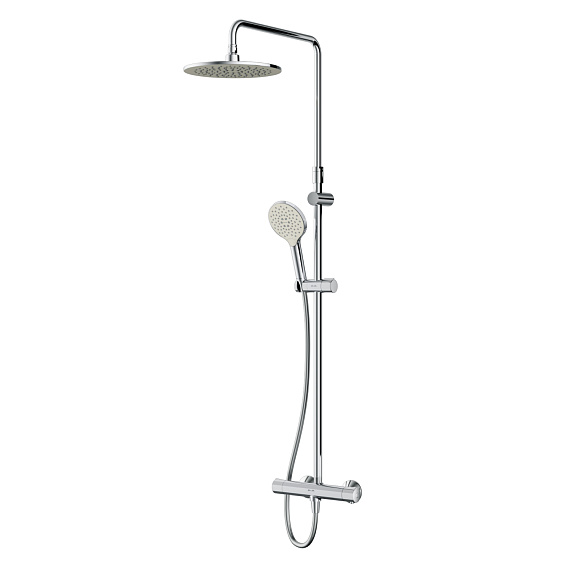 Душевая система AM.PM Like F0780464 стойка с тропическим душем, термостатом, смесителем, хром-10