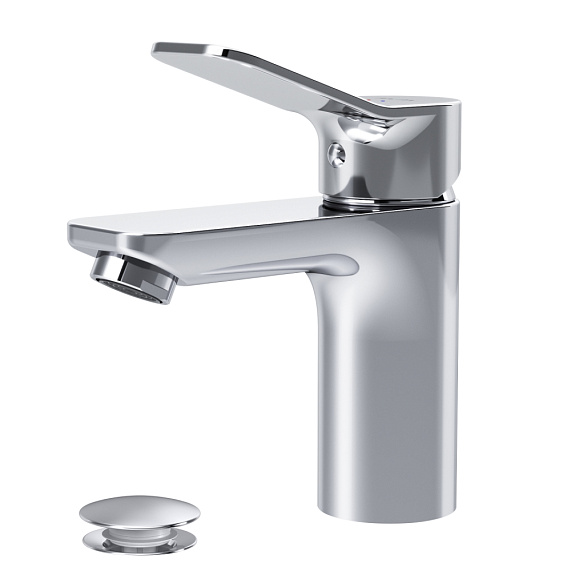 Смеситель для раковины (умывальника) AM.PM X-Joy F85A82100 с донным клапаном, хром-8