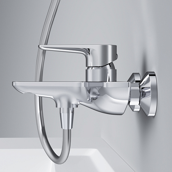 Смеситель для ванны и душа AM.PM Inspire F5010000 хром-3