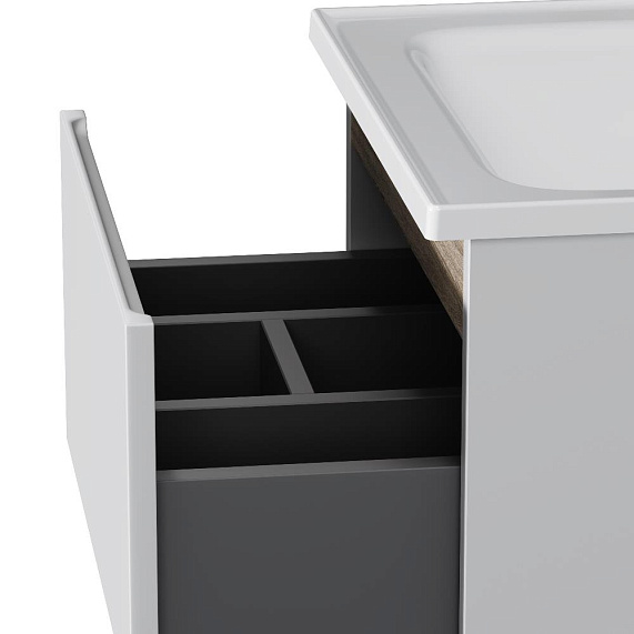 Тумба с раковиной 50 AM.PM X-Joy M85AFHX0502WG подвесная белый глянец-5