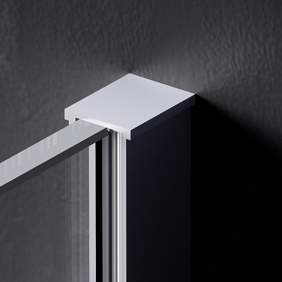 Душевая перегородка 90x200 AM.PM Func W84WI-90-F1-MTE прозрачное стекло, профиль хром-2