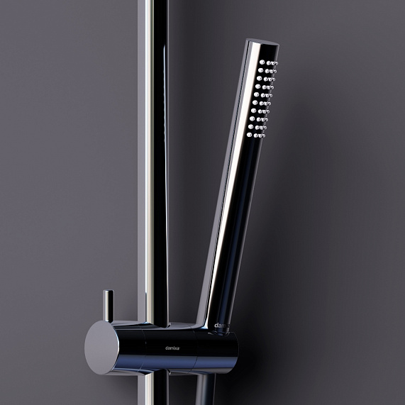 Душевая система Damixa Scandinavian Pure 936710000 стойка с тропическим душем, смесителем, хром-2