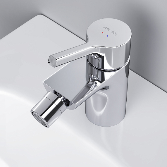 Смеситель для биде AM.PM X-Joy S F85B83100 с донным клапаном, хром