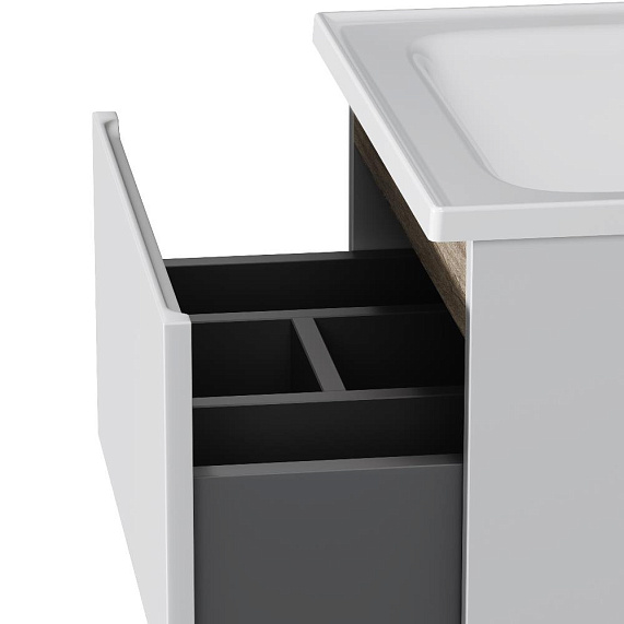 Тумба с раковиной 50 AM.PM X-Joy M85AFSX0502WG напольная на ножках белый глянец-5