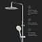 Душевая система AM.PM Like F0780464 стойка с тропическим душем, термостатом, смесителем, хром