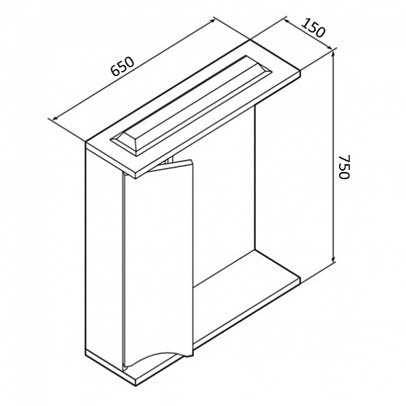 Мебель для ванной 65 AM.PM Like напольная, белый глянец напольная-5