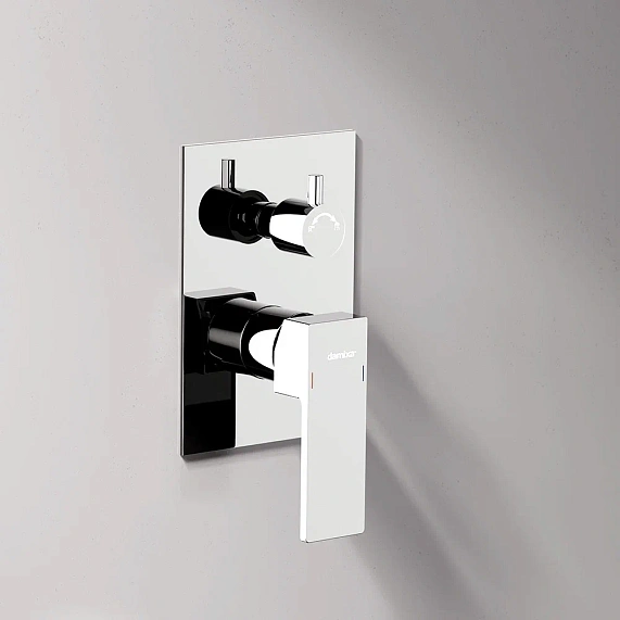 Встраиваемая душевая система Damixa Gala 953520000 хром: тропический верхний душ, ручной душ-4