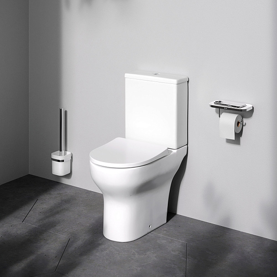 Унитаз-компакт AM.PM Force C9F8600LMSC безободковый с сиденьем микролифт, белый-1