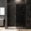 Душевая перегородка с дверью 150x195 AM.PM Gem W90G-150-1-195BG тонированное стекло, профиль черный матовый