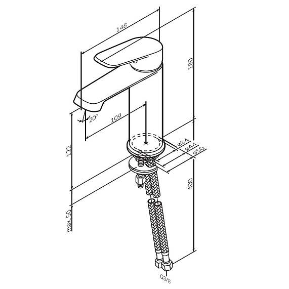 Тумба с раковиной и смесителем 100 AM.PM Func M8FFUX1002WM подвесная/напольная на ножках белая матовая-9