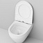 Унитаз подвесной AM.PM Spirit 2.0 C701700WH безободковый c сиденьем микролифт 58WH, белый